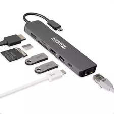 Adaptador Multipuerto De Concentrador Usb C 7 En 1 Enchufabl