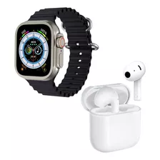 Smartwatch Glicose 49mm Gps + Fone S/fio Home Oficce Brinde