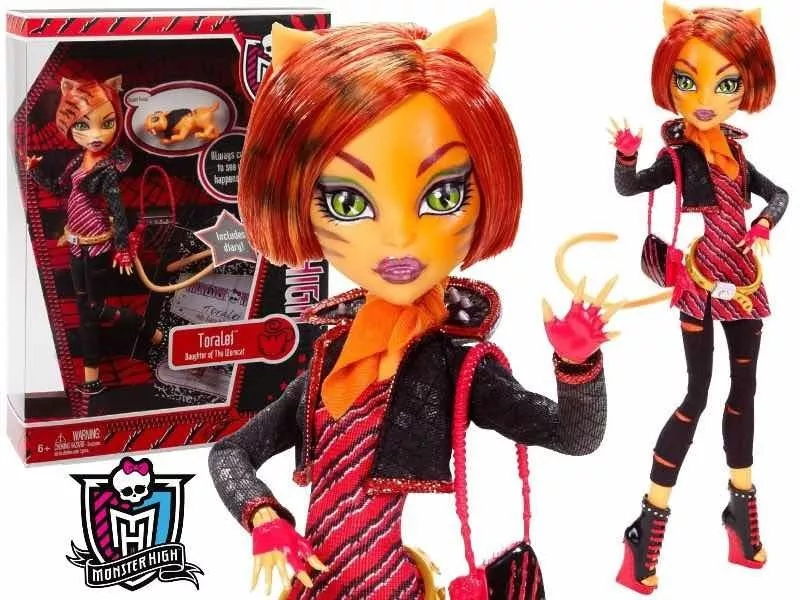 Monster High Toralei Stripe Doll With Pet Sweet Fang