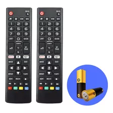 Kit 2 Controle Remoto Smart Universal Para Tv LG Netflix