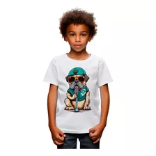 Camiseta Infantil Menino Bc1 Cachoro Cantor Bone