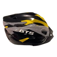 Capacete Bike Ciclismo Gts Out Mold Com Led - Preto/amarelo Cor Amarelo Tamanho G