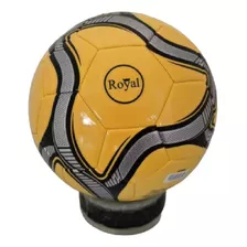 Pelota De Fútbol N5 Royal Color Amarillo-negro