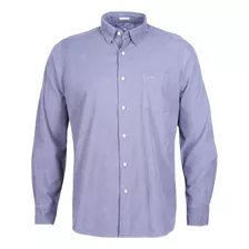 Camisa Algodón Orgánico Hombre Corduroy Azul