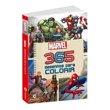 Livro Infantil Heróis Vingadores 365 Desenhos Para Colorir