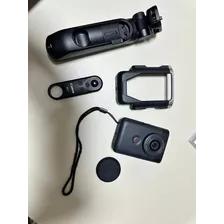Camera Canon Powershot V10 Vlog - Preto Com Tripé Grip Hg-10