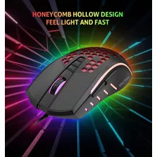 Mouse Gamer Usb Meetion Gm015 Rgb Gamer Panal 6400dpi Nuevo