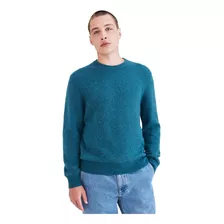 Sweater Hombre Crafted Crewneck Regular Fit Verde Dockers
