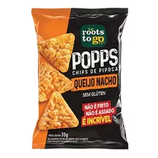 Kit Com 5 Popps Chips De Pipoca Queijo Nacho 35g Roots To Go