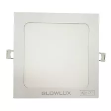 Panel Led Embutir 24w Cuadrado Luz Cálida - Glowlux Color Blanco