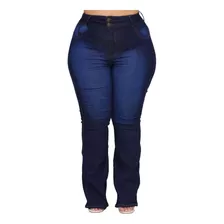 Calça Flare - Evolução Jeans Feminina Cintura Alta Plus Size