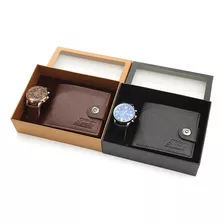 Regalo Para Hombre Caja Regalo Clásica Reloj Con Cinturó [u]