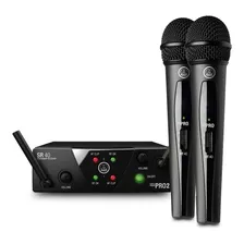 Micrófono Inalámbrico Doble Akg Wms40 Mini Dual De Mano