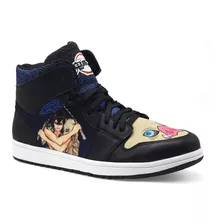 Tenis Negro Inosuke Hashibira Demon Slayer Anime Bota Hi Top