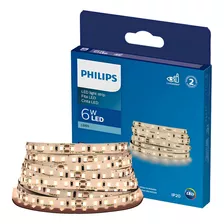 Fita Led Corepro 5m 6w 24v Ip20 560lm/m Ls155 Philips Cor Da Luz Branco-neutro