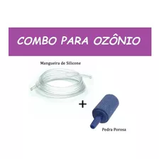 Gerador De Ozônio Mangueira De Silicone + Pedra Porosa Combo