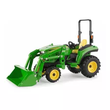 Miniatura Trator John Deere 2038r Com Carregadeira Ertl 1/16