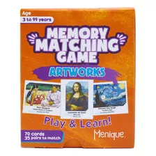 Ménique. Juego De Memoria. Juego De Pinturas Famosas. 35 Par