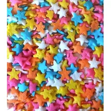 Confites Sprinkles Multicolores Forma De Estrella 100 Gr.