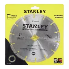 Disco Diamantado Stanley 7 Sta47702l Segmentado 180mm 7/8 