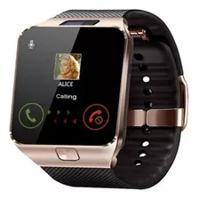 Smartwatch Com Cartão Sim/câmera Para Android/ios Dz09