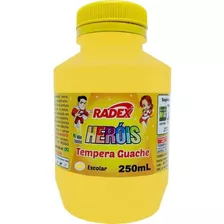 Tinta Guache 250ml Amarelo (7897254136875)