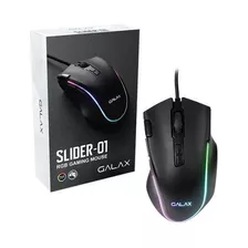 Mouse Gamer Galax Slider-01 Preto 7200dpi Rgb Usb