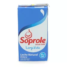 Leche Entera Uht Con Tapa Soprole 1 Lt(6 Unidades) Super