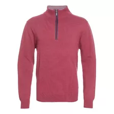 Sweater Hombre Potros Half Zipper Rojo