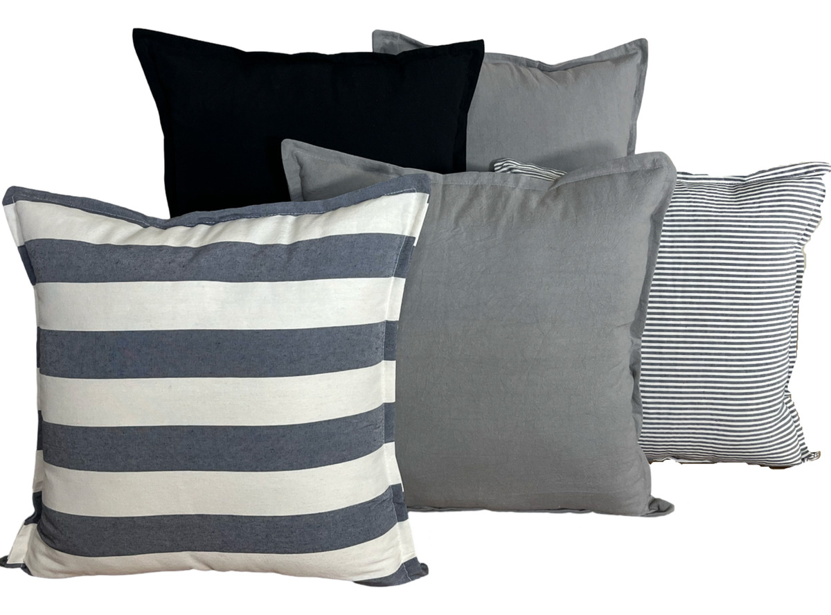 Almohadones Decorativos Tusor Set De 5 Combinables 50x50