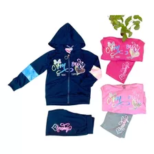 Conjunto Otoño Deportivo 2 Piezas Niña Bkx-72 3 Colores 