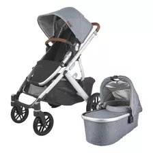 Coche De Paseo Uppababy Vista V2 Gregory Con Chasis Color Plateado