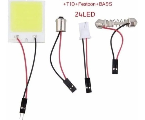 Luz De Techo Plaqueta Led Kit Conexion T10+festoon+ba9s Foto 6