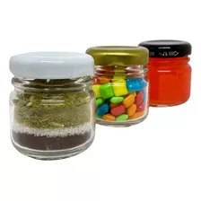 Kit C/20 Potes De Vidros 40ml C/ Tampas Metalicas - Multiuso