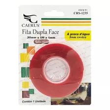 Fita Dupla Face Transparente 20mmx5m Na Cartela