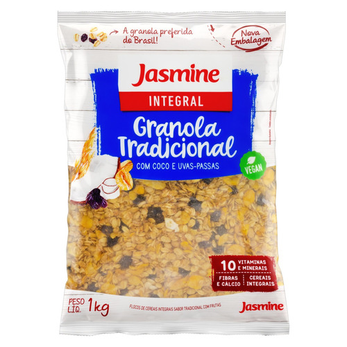Granola Jasmine Tradicional Em Pacote 1 Kg