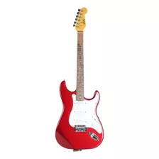 Guitarra Elétrica Ewa Ewr-20 Stratocaster De Tília Metalic Red