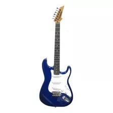 Guitarra Eléctrica Chateau St Series St01 De Madera Maciza Blue Con Diapasón De Álamo Laminado
