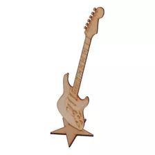 8 Figuras Guitarra Mdf Tipo Stratocaster 45 Cm Centro Mesa