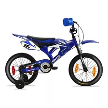 Bicicletas Baccio Motorbike Rodado 16 Azul Sonido Motor Fama