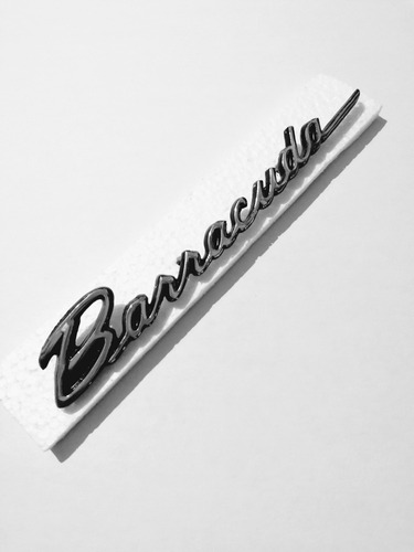 Emblema Letra Plymouth Barracuda Cofre Laterales Cajuela Foto 3