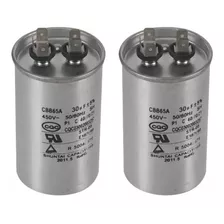 2x Capacitor 30uf 450vac Split Original Assistência Tecnica