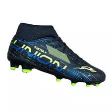 Tenis Futbol Tacos Tachones Union Negro Neon Rey Resistente