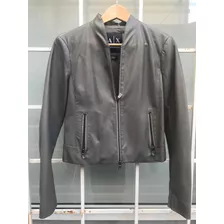 Armani Exchange Chaqueta Cuero Grias Nueva!-talle S