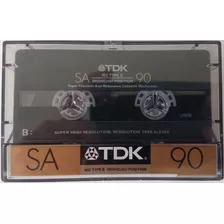 Fita K7 Cassete Tdk Sa 90 Anti Resonance Gravada Cromo