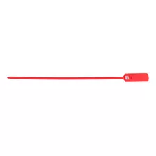 Precinto Sello Seguridad 40cm Numerado 100 Unidades Rojo