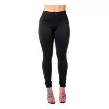 Calça Legging Feminina Flanelada Forrada Montaria Térmica