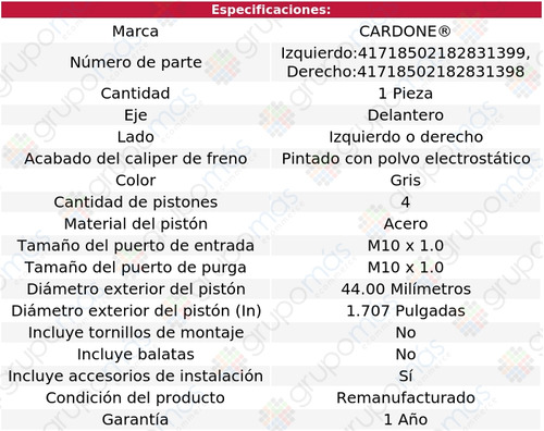 Caliper Gris Del Cardone P/ Hyundai Genesis V8 5.0l 15 A 16 Foto 5