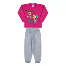 Conjunto Infantil Moletom Flanelado Promoção Inverno Menina