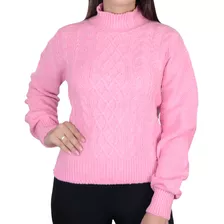 Blusa Feminina Ana Gonçalves Tricot Rosa Algodão - A4829